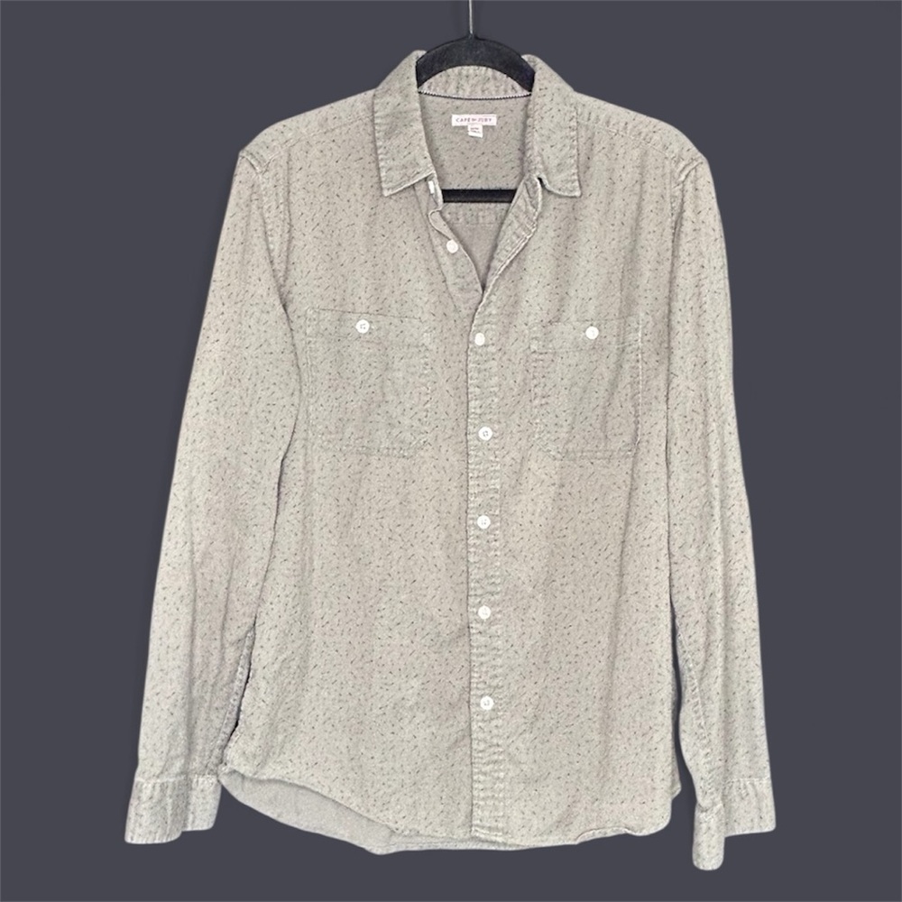 Cape Juby Olive Green Men’s Arrow Button-Down Shirt